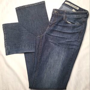 Dkny Dark Blue Ish Gray Whisker Design Women's Denim Skinny Jeans